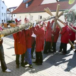 Kerb 2009 in Griesheim: Baumstellen am Donauschwabenhof