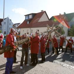 Kerb 2009 in Griesheim: Baumstellen am Donauschwabenhof