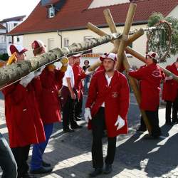 Kerb 2009 in Griesheim: Baumstellen am Donauschwabenhof