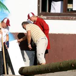 Kerb 2009 in Griesheim: Baumstellen am Donauschwabenhof