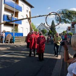 Kerb 2009 in Griesheim: Baumstellen am Donauschwabenhof