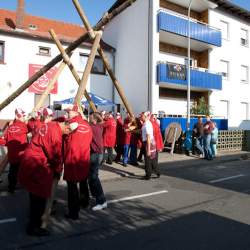 Kerb 2009 in Griesheim: Baumstellen am Donauschwabenhof