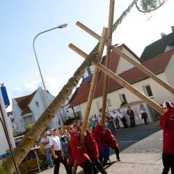 Kerb 2009 in Griesheim: Baumstellen am Donauschwabenhof