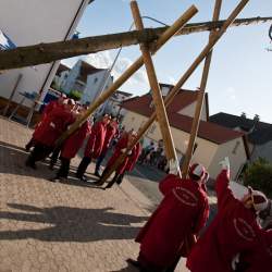 Kerb 2009 in Griesheim: Baumstellen am Donauschwabenhof