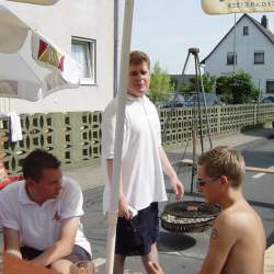 2003: 12.07. Beachparty der Kerweborsch vum Donauschwabenhof vor der Kibar