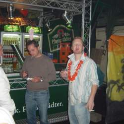 2005, 15.10.: Beachparty in der Wagenhalle Griesheim