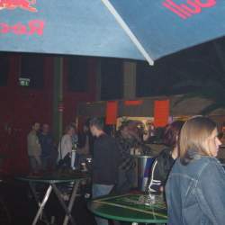 2005, 15.10.: Beachparty in der Wagenhalle Griesheim