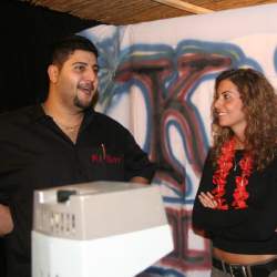 2005, 15.10.: Beachparty in der Wagenhalle Griesheim