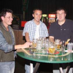 2005, 15.10.: Beachparty in der Wagenhalle Griesheim