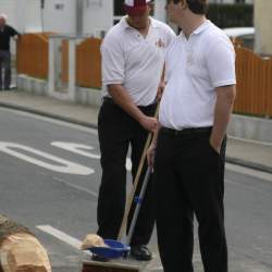 Kerb 2008 in Griesheim: Baumstellen am Donauschwabenhof