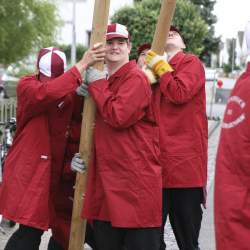 Kerb 2008 in Griesheim: Baumstellen am Donauschwabenhof