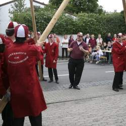 Kerb 2008 in Griesheim: Baumstellen am Donauschwabenhof