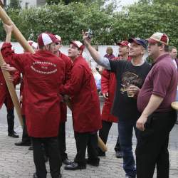 Kerb 2008 in Griesheim: Baumstellen am Donauschwabenhof