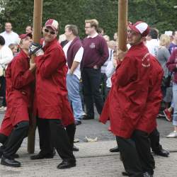 Kerb 2008 in Griesheim: Baumstellen am Donauschwabenhof