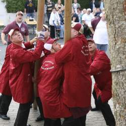 Kerb 2008 in Griesheim: Baumstellen am Donauschwabenhof