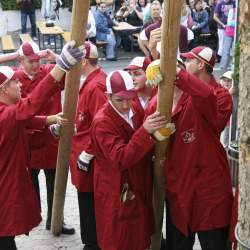 Kerb 2008 in Griesheim: Baumstellen am Donauschwabenhof