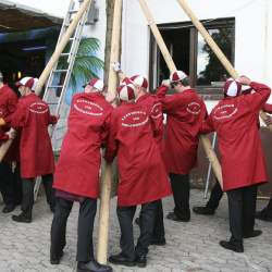 Kerb 2008 in Griesheim: Baumstellen am Donauschwabenhof