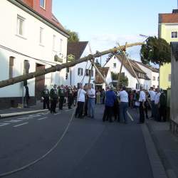 Kerb 2008 in Griesheim: Baumstellen am Donauschwabenhof