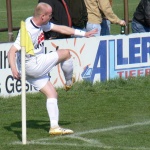 Uwe Allmann beim Eckball